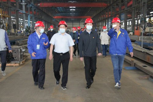 湖北省委巡视办副主任胡立强莅临爱体育在线注册（中国）官方网站重工走访服务